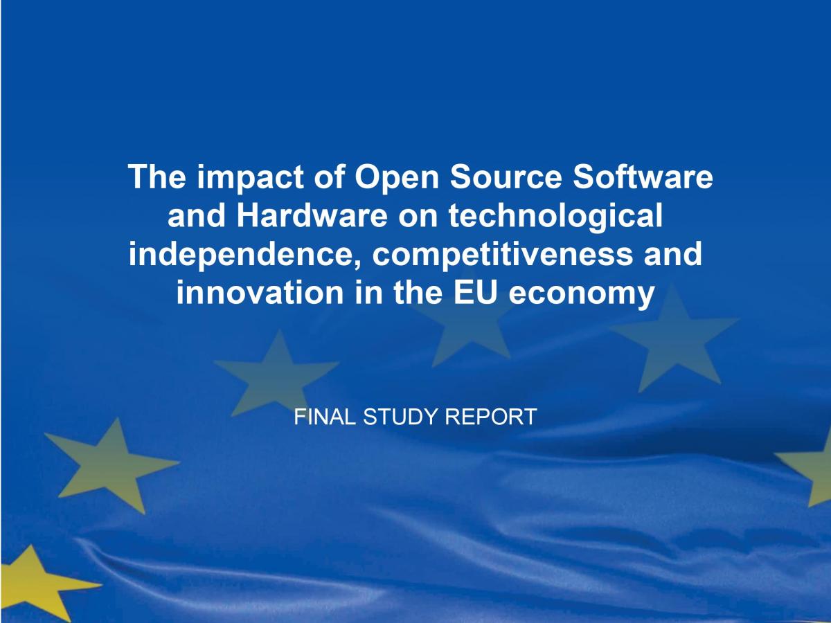 European study examines the economic impact of open source